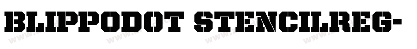 BlippoDOT StencilReg字体转换